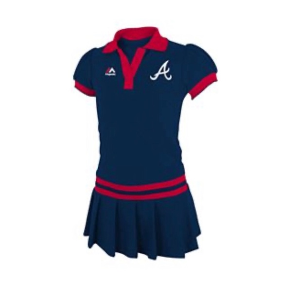 Majestic Other - Majestic Toddler Girl 2T Atlanta Braves Polo Dress